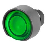 Push-button Ø 32, guarded, illuminated, green