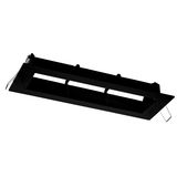 Recessed black frame for emergency lights model K9