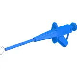 Clamp test probe, blue, max. 2.5 mm, L 155 mm, CAT II, socket 4 mm, 24.0224-23