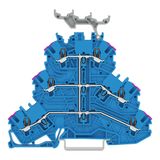 Triple-deck terminal block