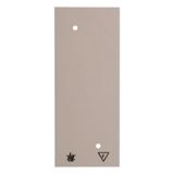 Base plate for 3-way socket, self-extinguishing, surface-mounted series