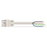 pre-assembled connecting cable Eca Plug/open-ended gray