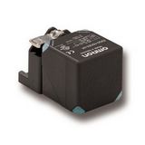 Long distance square inductive proximity sensor, 20 mm, shielded, NPN, E2Q59009H