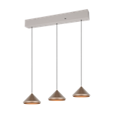 Laguna LED pendant 3-pc coffee