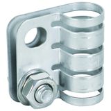 EB terminal element StSt f. HVI light Conductor D 20mm grey