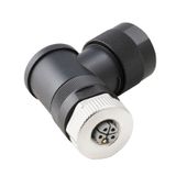 Field attachable connector, M12
