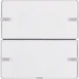 Push-button 2gang, + RGB LED, internal temp. sensor, KNX - Q.1/Q.3, p.