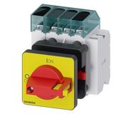 Switch disconnector 3LD3, Iu 40 A main control switch 3-pole + N