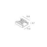 STRIP LED: CONNET. 2STRIP RGB+W 10PZ