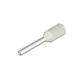 Wire-end ferrule, Standard, 10 mm, 8 mm, white