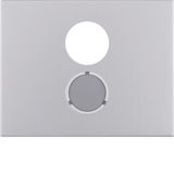 Centre plate for loudspeaker soc. out., K.5, al., al. anodised