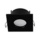 SPOT HOUSING 83X83 BLACK/SAT.'TEDO IP65