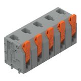 2601-3305 PCB terminal block; lever; 1.5 mm²; Pin spacing 7.5 mm; 5-pole; Push-in CAGE CLAMP®; 1,50 mm²; gray