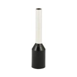 Single insulated sleeve terminal HI 1.0/10-black, Al/Cu