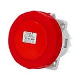 Socket 63A/400V 5P IP67 built-in angled