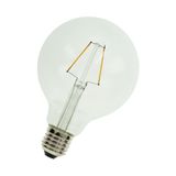 LED Filament G95 E27 240V 2W 2700K Clear