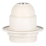 Lampholder E27 TP Half Thread + Ring White