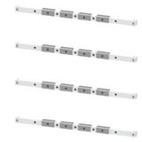 Holder for copper busbar, 3WA size I, W: 600 mm, 1 set=4 units