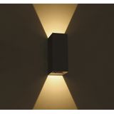 BLACK WALL 2x3W WW IP54 DARK LIGHT 100-240V