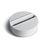 WHITE SURFACE MOUNT BASE FOR TRACK SPOTS