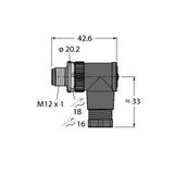 Field-Wireable Connector Male Connector M12 × 1, Angled   BS82121-0/PG9
