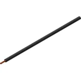 Silicone-switching strand, extremely flexible, halogen free, Cableline, 1.5 mm², 392 x 0.07 mm, black, outer Ø 3.4 mm, 61.7555-10021