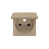 SALES START: MAY 8, 2026, cover for single socket outlet with a flap in the color of the cover, (cover), Simon 24, IP44, champagne matt