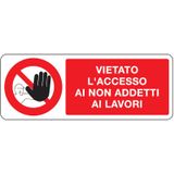 Prohibition sign - Al - 330x125 mm