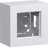 Housing, single, high design, surface-mount, A.8, matte light white