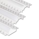 Built-in aluminum profile AP for plasterboard, 96x35mm, matt diff, white 2m