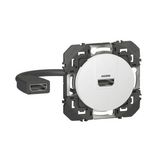 HDMI 2.0 Type A socket pre-connected dooxie white finish