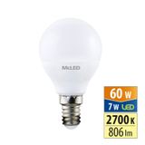 LED bulb drop 7W, E14, 2700K, CRI80, 200°, 360° 806lm