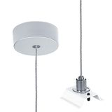 SLOIN slim ASI2 E-L WH/SR - Cord suspension incl. ceiling rose