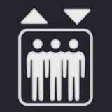 Foil imprint symbol for Lift for LED signal light, Accessories