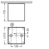 Downlights Sonnos Lens Black square ETDD 21W 2600lm Very Wide Flood (VFL) IK06 3 SDCM 9002015864