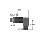 Field-Wireable Connector Male Connector M8 × 1/Ø 8 mm, Angled   HS5241-0