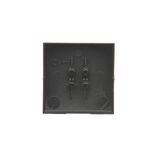 Roller blind momentary switch with key, black matt