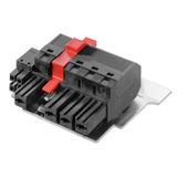 PCB plug-in connector, female plug, 7.62 mm, Number of poles: 4, 180°, PUSH IN with actuator, PUSH IN without actuator, Clamping range, max. : 10 mm², Box