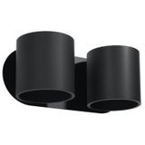 WALL LAMP ORBIS 2 BLACK G9 2X40W IP20
