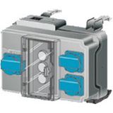 MR branch box 16A 3xD01 3x16A socket