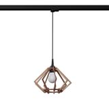 HANGING LAMP 3 PHASE POMPELMO NATURAL WOOD E27 3000K 7.5W 620LM