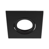 UNIVERSAL DOWNLIGHT cover, for downlight IP20, pivoting, square, black