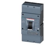 circuit breaker 3VA6 UL frame 800 max short-circuit curr. rating 100kA @ 480V w/o contactor
