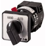 TM-1-8220/EZ+FS288 Changeoverswitches, TM, 10 A, centre mounting, 1 contact unit(s), Contacts: 2, 60 °, maintained, Without 0 (Off) position, HAND-AUTOMATIK, Design numb