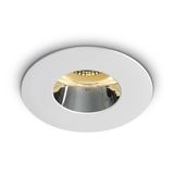 WHITE GU10 10W CHROME REFLECTOR DARK LIGHT