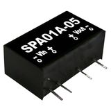 SPA01A-12 DC/DC Converter 9-18:12V 83mA 1W, MEAN WELL