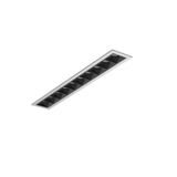 BeamLine Slim, 25 W, 1900 lm, 927, silver, on/off Recessed ceiling lum