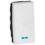 Bell Push-button 2 Way - with locator - 1 module - white, Legrand - Arteor