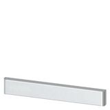 SIVACON, trim strip, W: 400 mm, under the door, light gray
