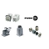 Industrial connectors (set), Series: HA, PUSH IN, Installation size: 1